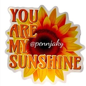 𝅺🌻2 for $9 or 4 for $15🌻 Yellow Sunflower 🌻 You are my sunshine Decal